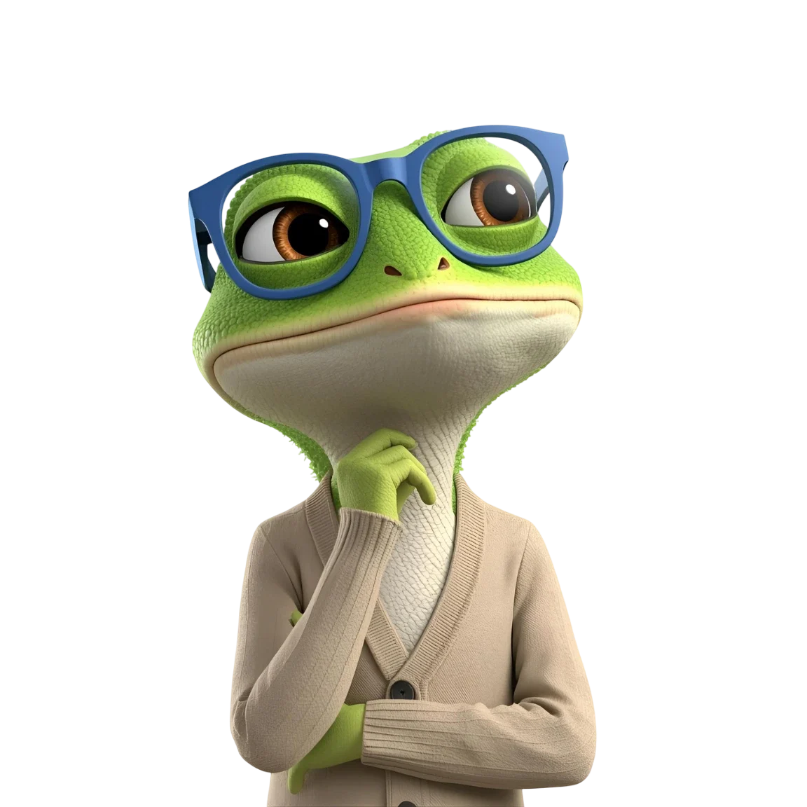 Gecko with math puzzles